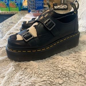 Dr. Martens Platform Cowhide Shoes